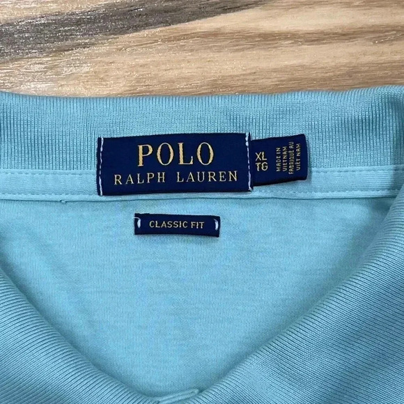 Ralph Lauren Polo Shirt Mens XL Classic Fit Teal Green Golf Rugby - Picture 4 of 10